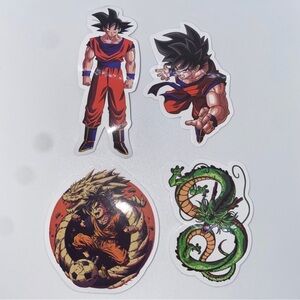4x lot of Dragon Ball Z Goku animated series exclusive 1.5 inches for decoration